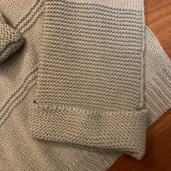 Jessica Simpson grey slouchy boho cozy ribbed knit mock neck (Connie) sweater - Picture 4 of 10